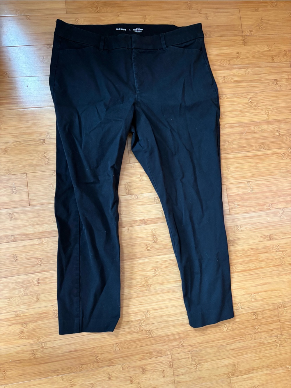 Old Navy Black High Rise Pixie Skinny Formal Pants size 16